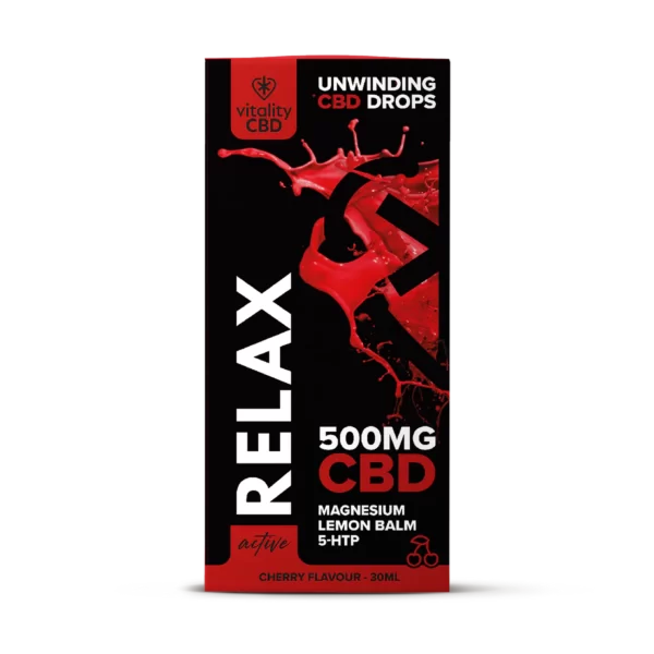 Active: RELAX CBD Oil Cherry Flavour Drops - Image 9