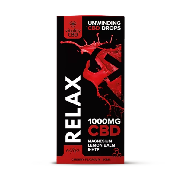 Active: RELAX CBD Oil Cherry Flavour Drops - Image 3