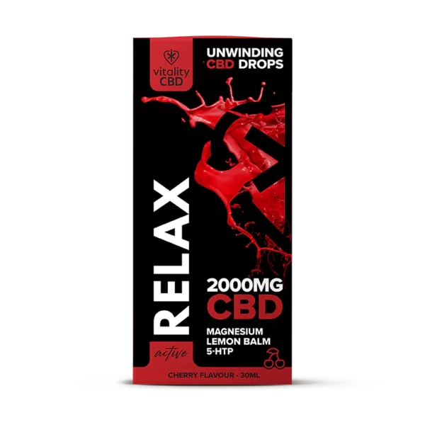 Active: RELAX CBD Oil Cherry Flavour Drops - Image 6