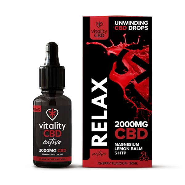 Active: RELAX CBD Oil Cherry Flavour Drops - Image 7